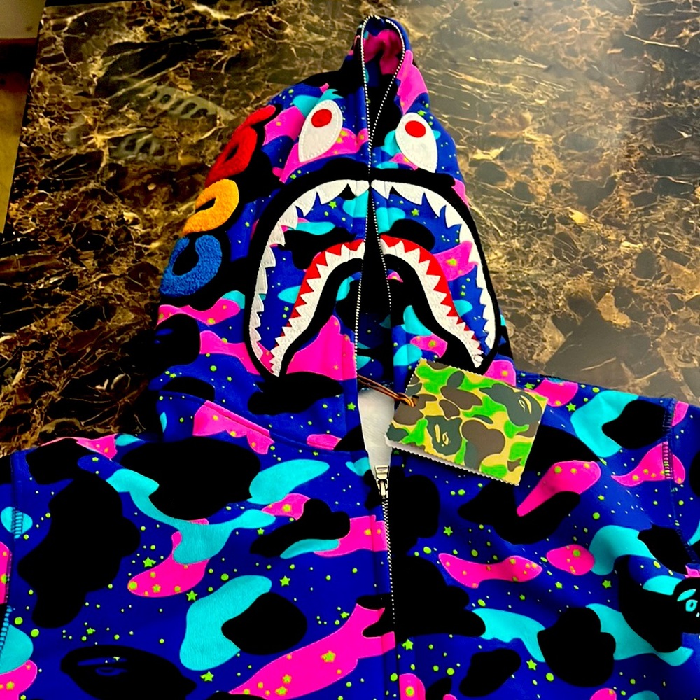 Kid cudi x bape full zip jacket brand new